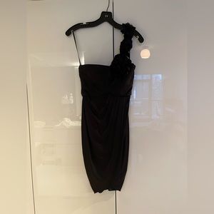 New With Tags. Black BCBG MaxAzria One Shoulder Cocktail Dress. Size XS.